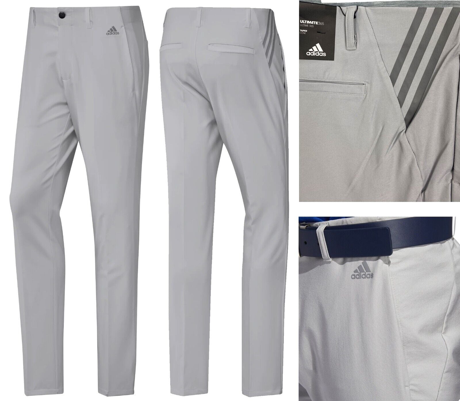 adidas Ultimate 365 3Stripes Tapered Mens Golf Trousers  Scratch72